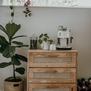 Stone and Brass Console Table